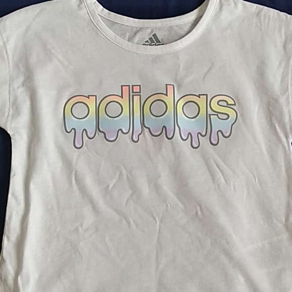 Adidas Big Girls Side Slit T-Shirt - Picture 4 of 7
